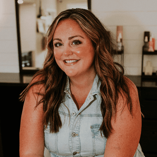 Portrait of Ashleigh, a professional stylist at Haven Salon Pittsburgh, showcasing their expertise and style.