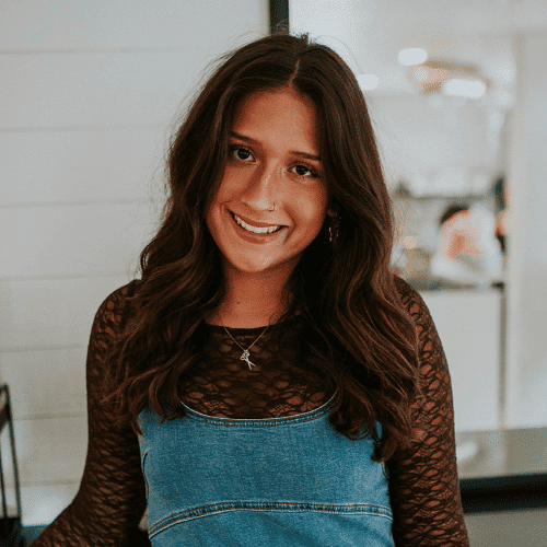 Portrait of Ava, a professional stylist at Haven Salon Pittsburgh, showcasing their expertise and style.