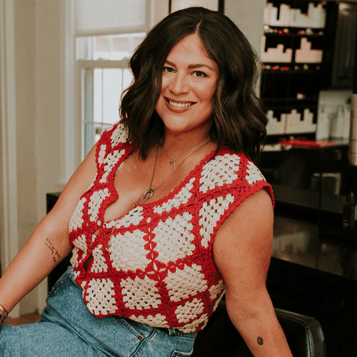 Portrait of Loren, a professional stylist at Haven Salon Pittsburgh, showcasing their expertise and style.
